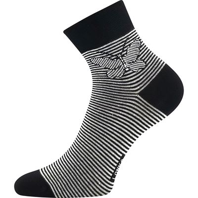 Women's thin JANKA summer socks MIX with stripes and pictures (3 pairs)