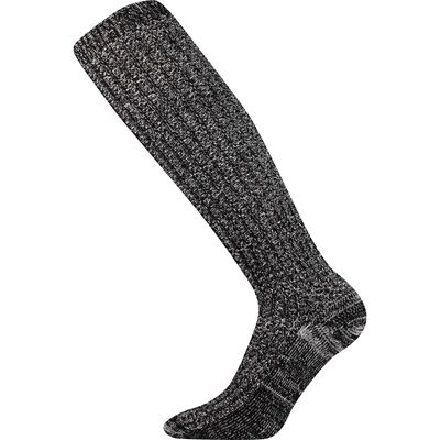 JEŠTĚD thick wool knee socks, black melange