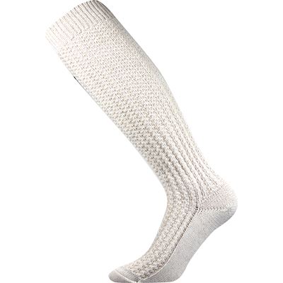 JEŠTĚD thick wool knee socks, cream