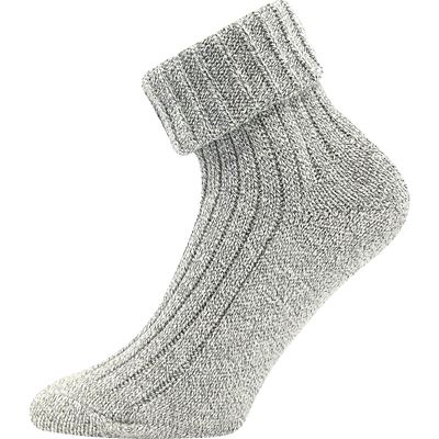 Women's thick socks JIZERA mottled DARK BLUE