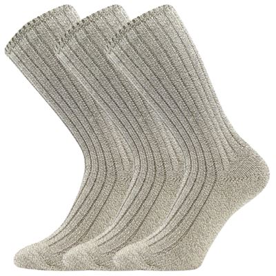 Women's thick socks JIZERA melange NATUR (beige)