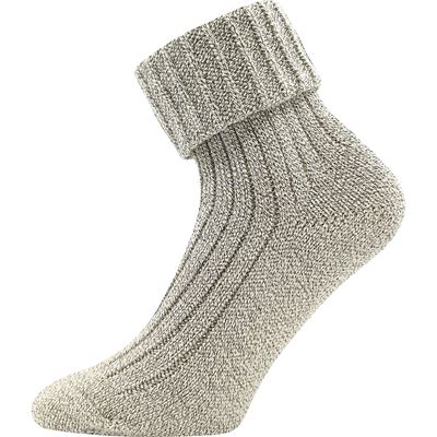 Women's thick socks JIZERA melange NATUR (beige)