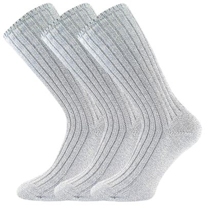 Women's thick socks JIZERA mottled LIGHT BLUE