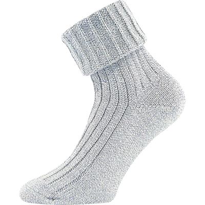 Women's thick socks JIZERA mottled LIGHT BLUE