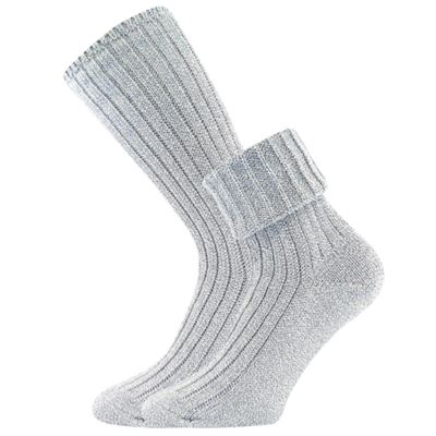 Women's thick socks JIZERA mottled LIGHT BLUE