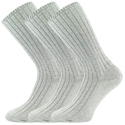 Women's thick socks JIZERA mottled LIGHT GREEN