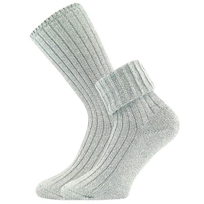 Women's thick socks JIZERA mottled LIGHT GREEN
