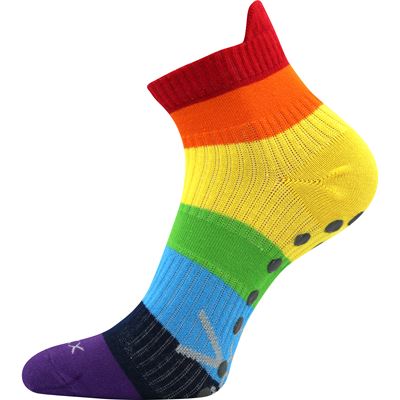 Short sports socks JOGA with ABS stripes in CHAKRA colours