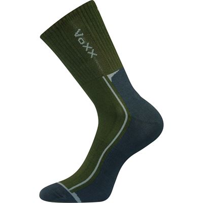 JOSEF thin sports socks with silver DARK GREEN old