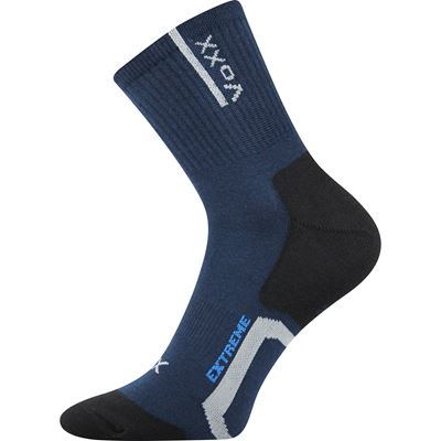 JOSEF thin sports socks with silver DARK BLUE