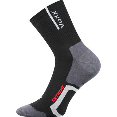 JOSEF thin sports socks with silver BLACK