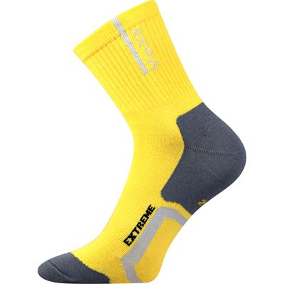 JOSEF thin sports socks with silver YELLOW