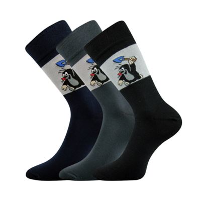 KR 111 dress socks with Mole MIX A image, dark (3 pairs)