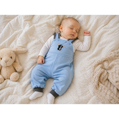 Baby tracksuit with bib KRTEČEK LIGHT BLUE BOMA 123163 2
