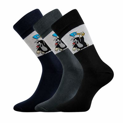 KR 111 dress socks with Mole MIX A image, dark (3 pairs)