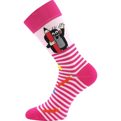 KR 111 dress socks with Mole image MIX 1 colourful (3 pairs)