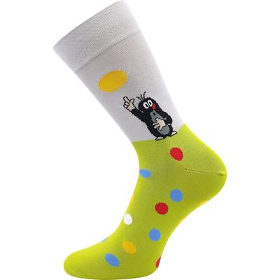 KR 111 dress socks with Mole image, MIX C colours (3 pairs)