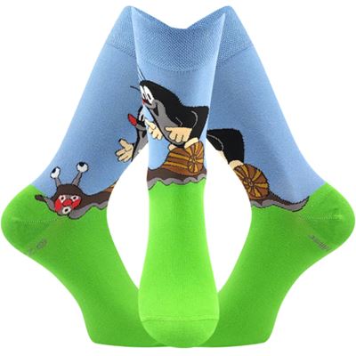 KR 211 formal socks with Mole design, BLUE