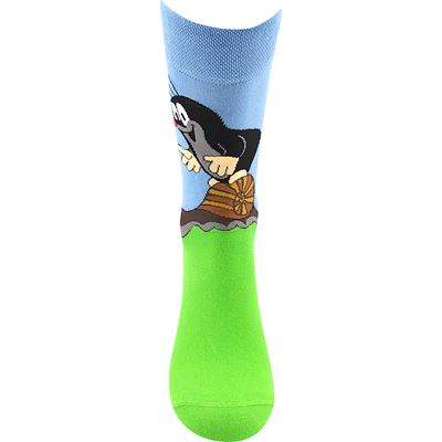 KR 211 formal socks with Mole design, BLUE