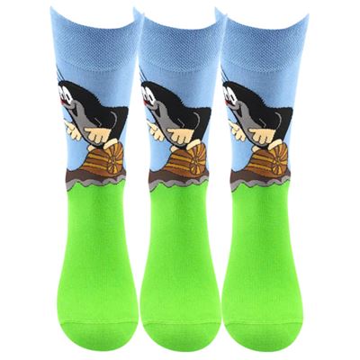 KR 211 formal socks with Mole design, BLUE