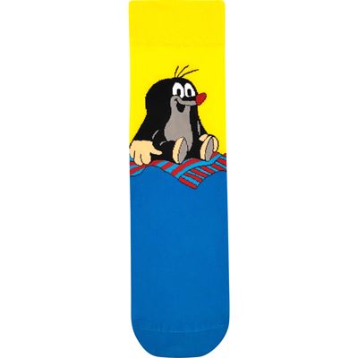 KR 211 formal socks with Mole image YELLOW
