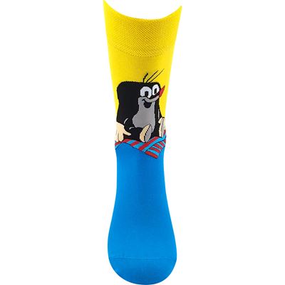KR 211 formal socks with Mole image YELLOW