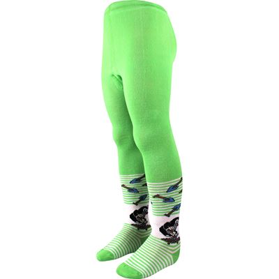 Children's tights KR 222 with Mole picture GREEN