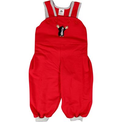Baby tracksuit with bib KRTEČEK RED