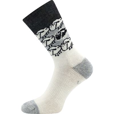 KAIKOURA thick winter socks with wool CREAM
