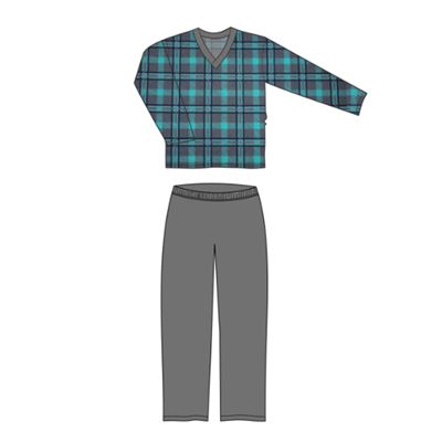 KÁJA pyjamas with long sleeves, CUBES 07 pattern
