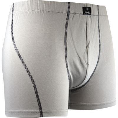 Men's cotton boxer shorts KAMIL light grey