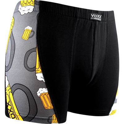 Men's cotton boxer shorts KAMIL PIVO dark grey large