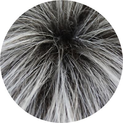 KANGOO women's knitted hat with pompom LIGHT GREY