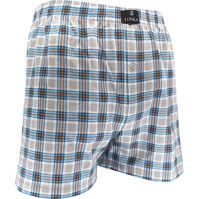 KAREL men's boxer shorts made of 100% cotton, CHECK pattern 09