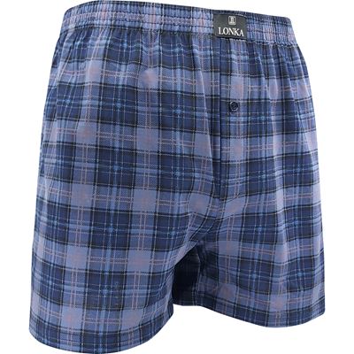 KAREL men's boxer shorts made of 100% cotton, CHECK pattern 12