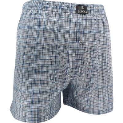 KARLOS men's boxer shorts made of 100% cotton, CHECK pattern 018