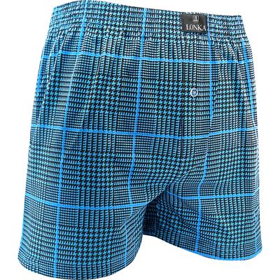 KAREL men's boxer shorts made of 100% cotton, CHECK pattern A1