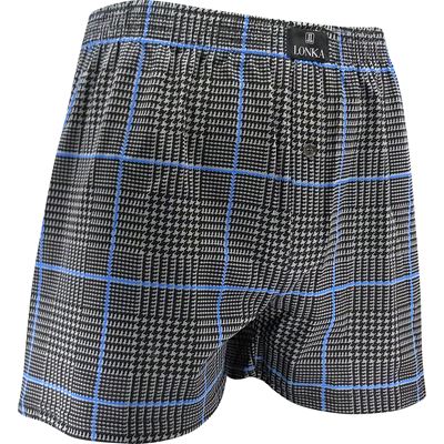 KAREL men's boxer shorts made of 100% cotton, CHECK pattern A2