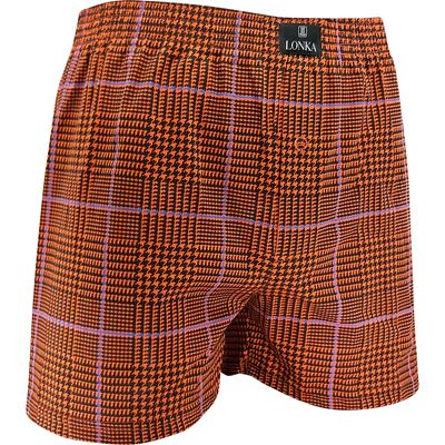 KAREL men's boxer shorts made of 100% cotton, CHECK pattern A3