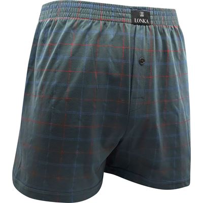 KAREL men's boxer shorts made of 100% cotton, CHECK pattern B2