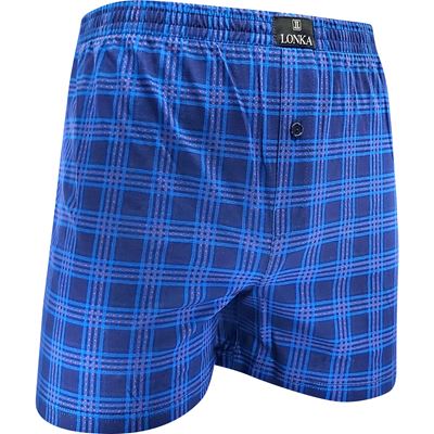 KARLOS men's boxer shorts made of 100% cotton, CHECK pattern 005