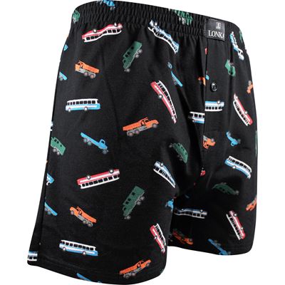 Men's KARLOS boxer shorts, 100% cotton, NEW CARS pattern