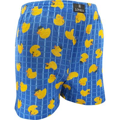 Men's KARLOS boxer shorts, 100% cotton, KAČENKY II pattern