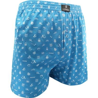 Men's KARLOS boxer shorts, 100% cotton, KEMP pattern