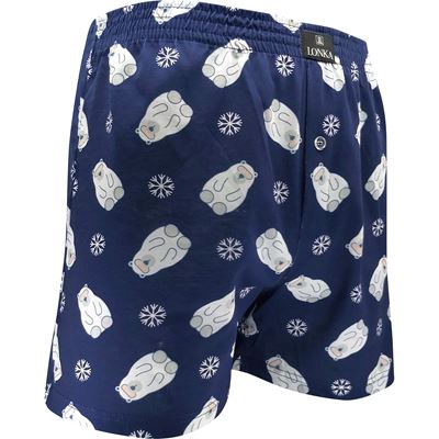 KARLOS men's boxer shorts made of 100% cotton, BEARS pattern