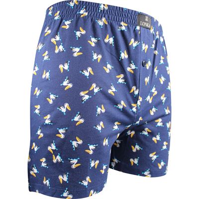 Men's KARLOS boxer shorts, 100% cotton, PELIKÁNI pattern