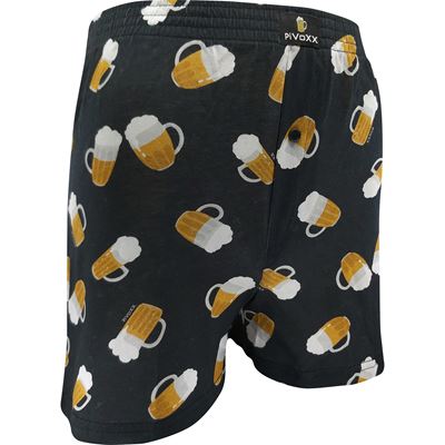 KARLOS men's boxer shorts made of 100% cotton, PIVO PŮLLITRY pattern
