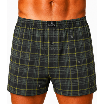 KARLOS men's boxer shorts made of 100% cotton, CHECK pattern 010