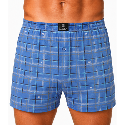 KARLOS men's boxer shorts made of 100% cotton, CHECK pattern 011