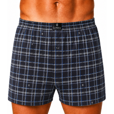 KARLOS men's boxer shorts made of 100% cotton, CHECK pattern 012